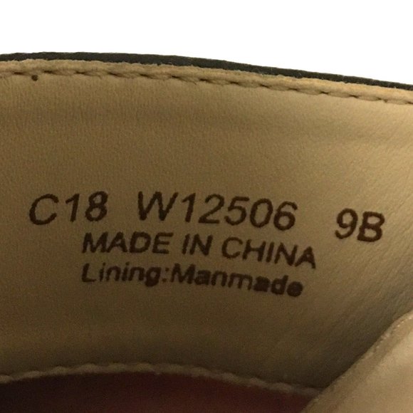 COLE HAAN "Findra" Black Leather Woven Slide Wedge Sandal | Size 9B - Picture 13 of 15